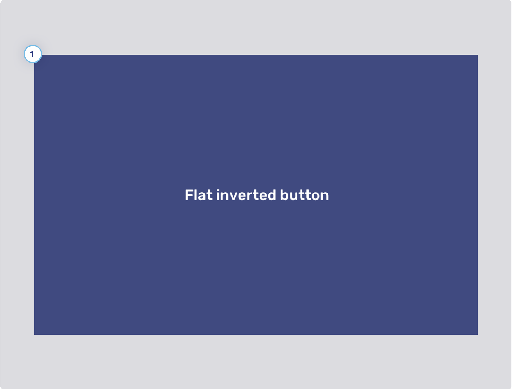 Flat inverted button