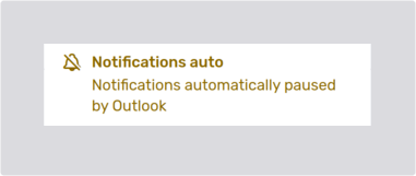 Autopause notifications message in the Agent Desk user menu